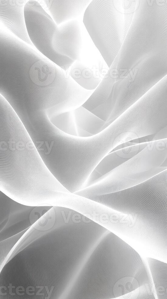 Abstract White Curving Lines with a Light Source photo