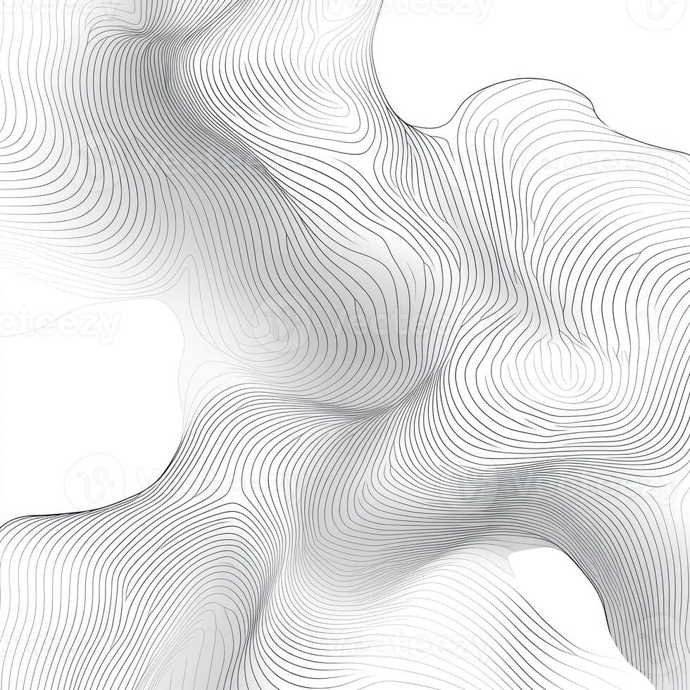 Abstract Wavy Pattern with Intersecting Lines photo