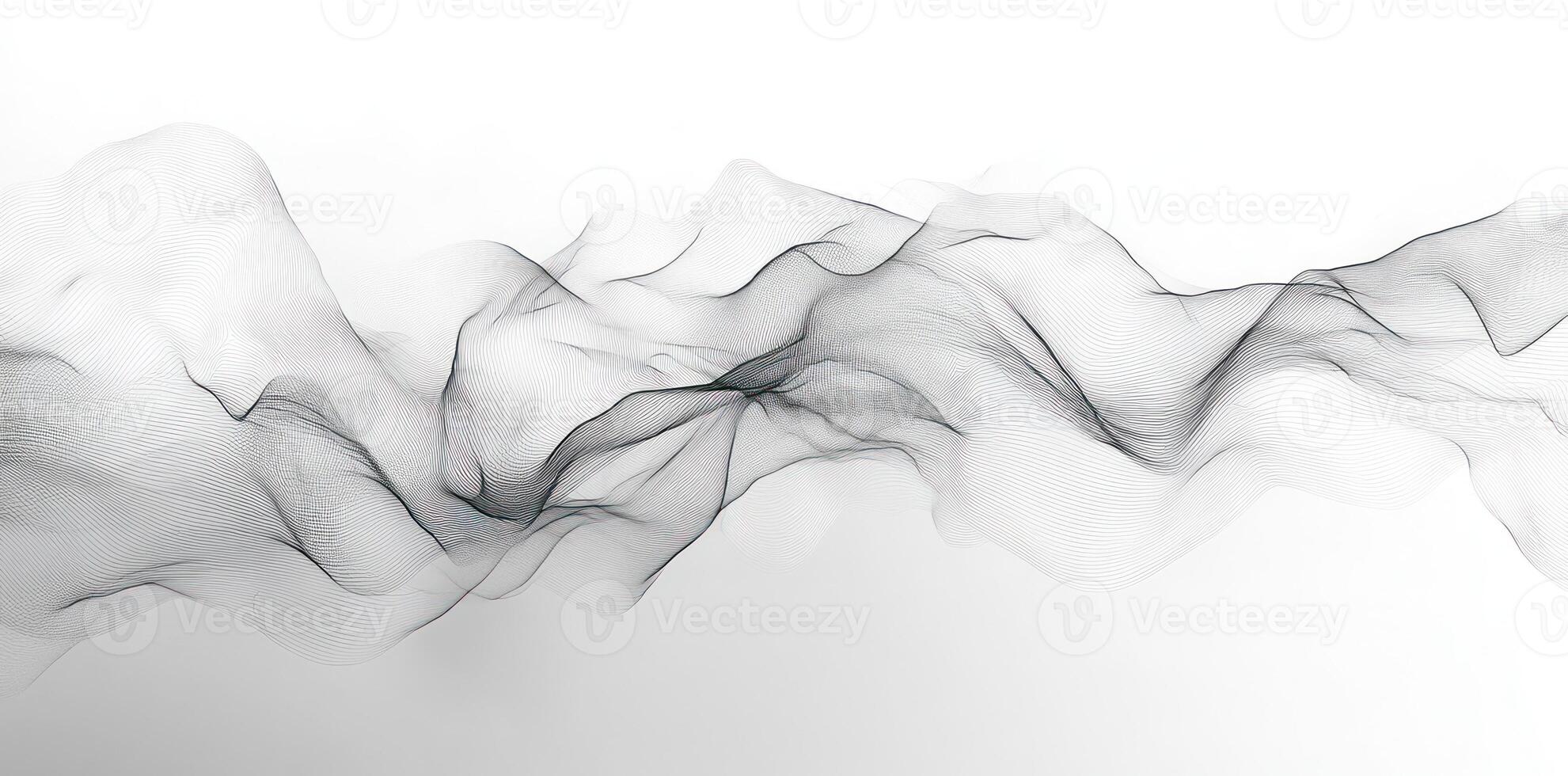 Abstract Wave Pattern with Intersecting Lines photo