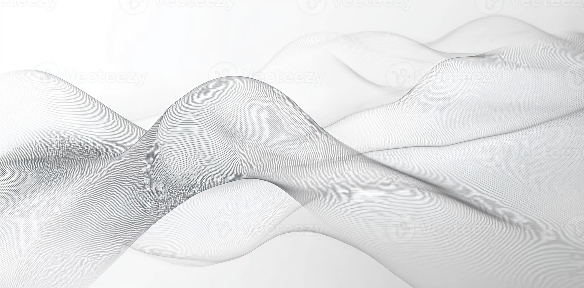 Abstract White Background with Curved Lines photo
