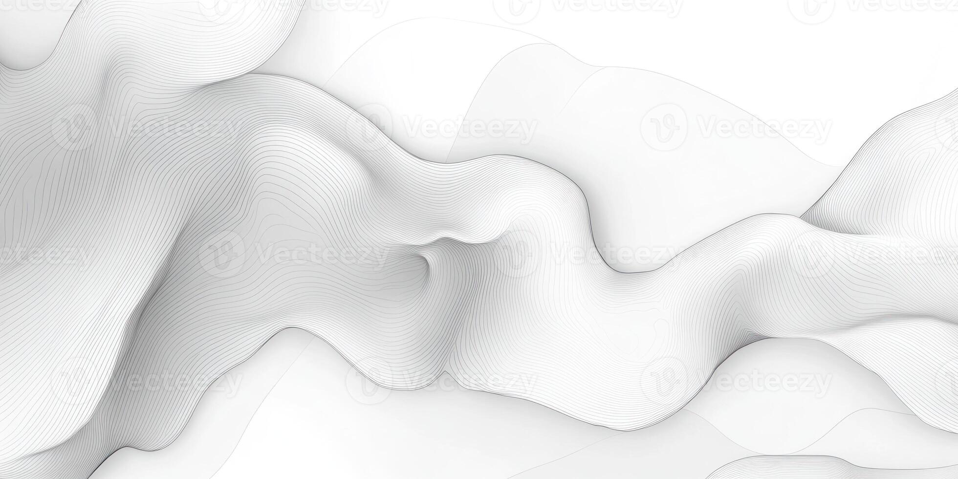 Abstract White Surface with Linear Wave Pattern photo