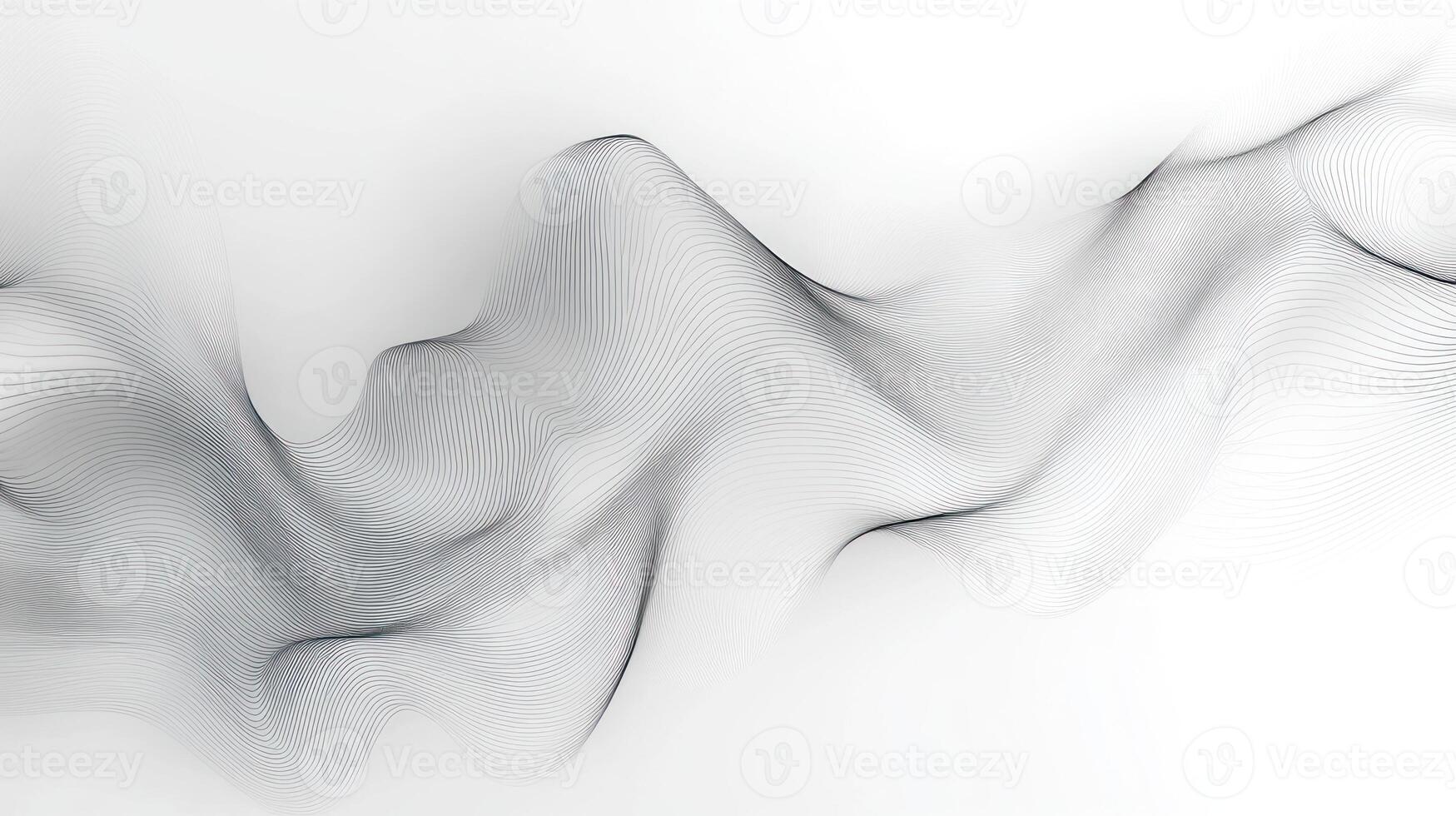 Abstract Grey and White Wavy Lines Background photo
