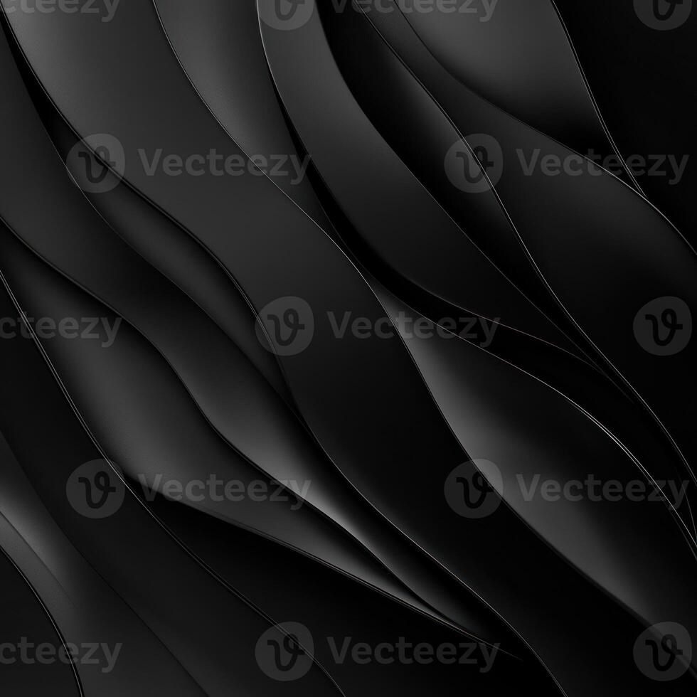 Abstract Black Curved Lines with Subtle Depth and Texture photo