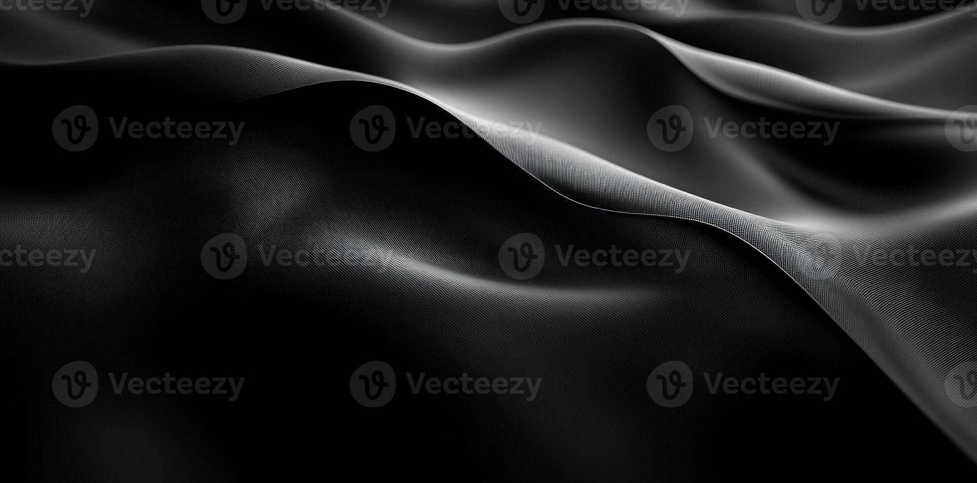 Abstract Black Fabric with Fine Lines and Subtle Waves photo