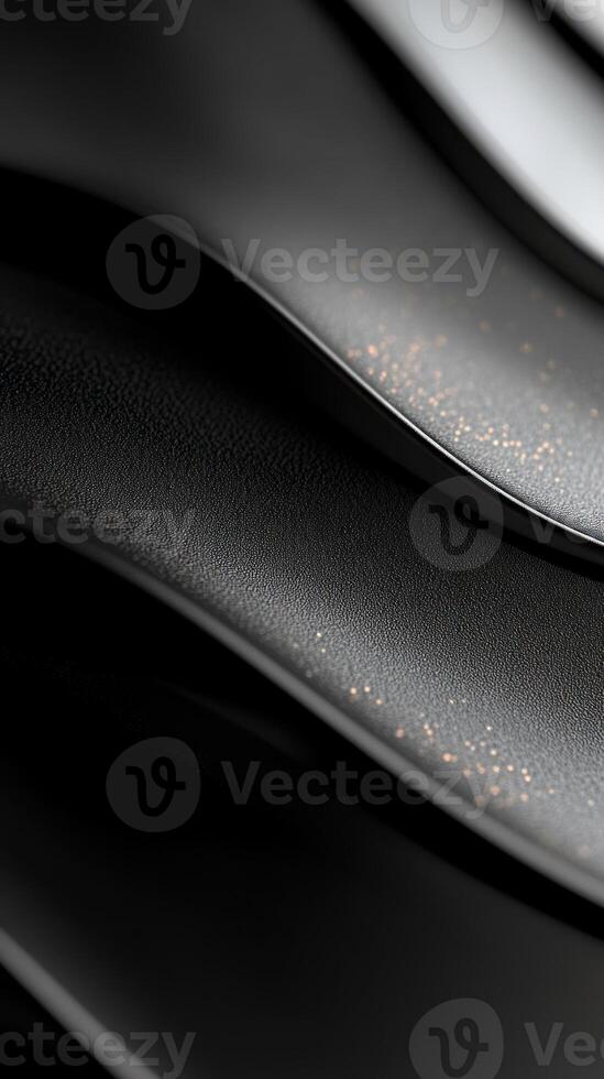 Abstract Black and White Curved Shapes with Texture photo
