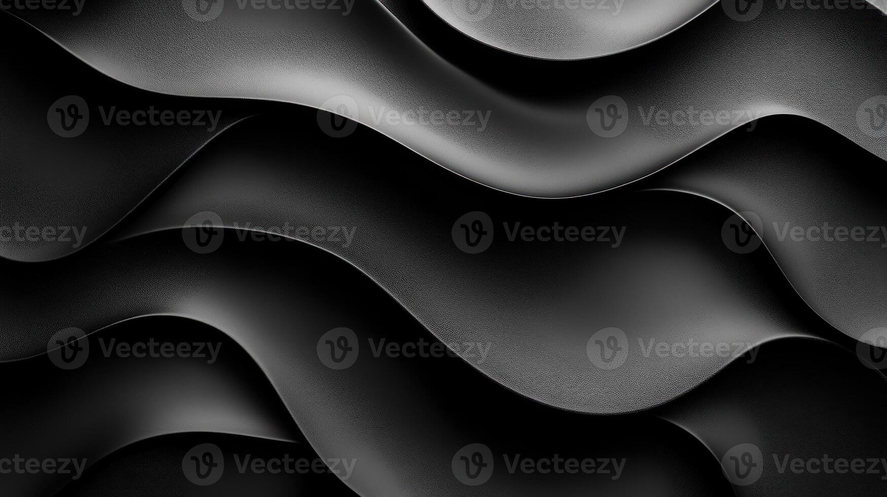 Abstract Black Wavy Pattern With Textured Surface photo