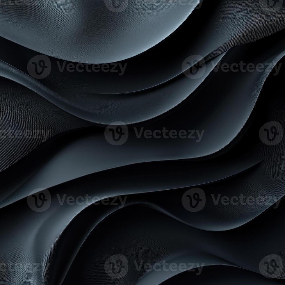 Abstract Dark Grey Wavy Surface with Textured Lines photo