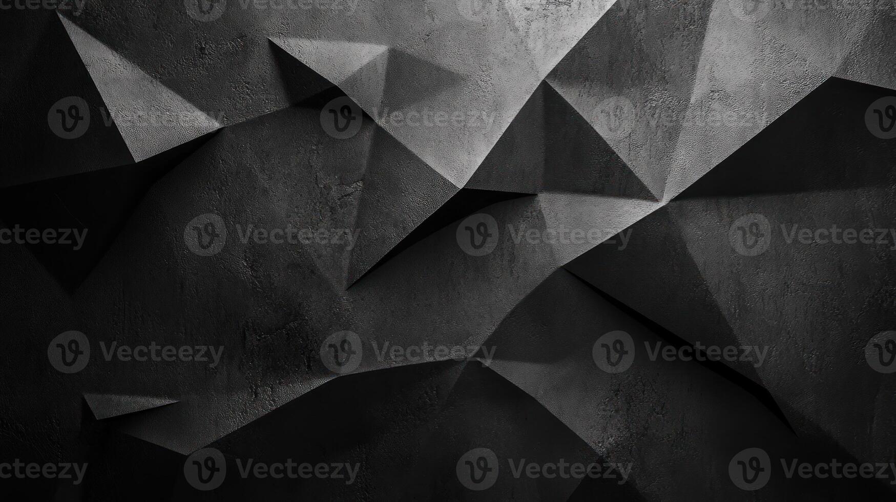 Abstract Black Geometric Pattern with Textured Surface photo