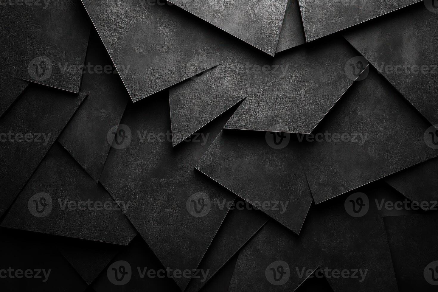 Abstract Black Geometric Pattern with Rough Texture photo