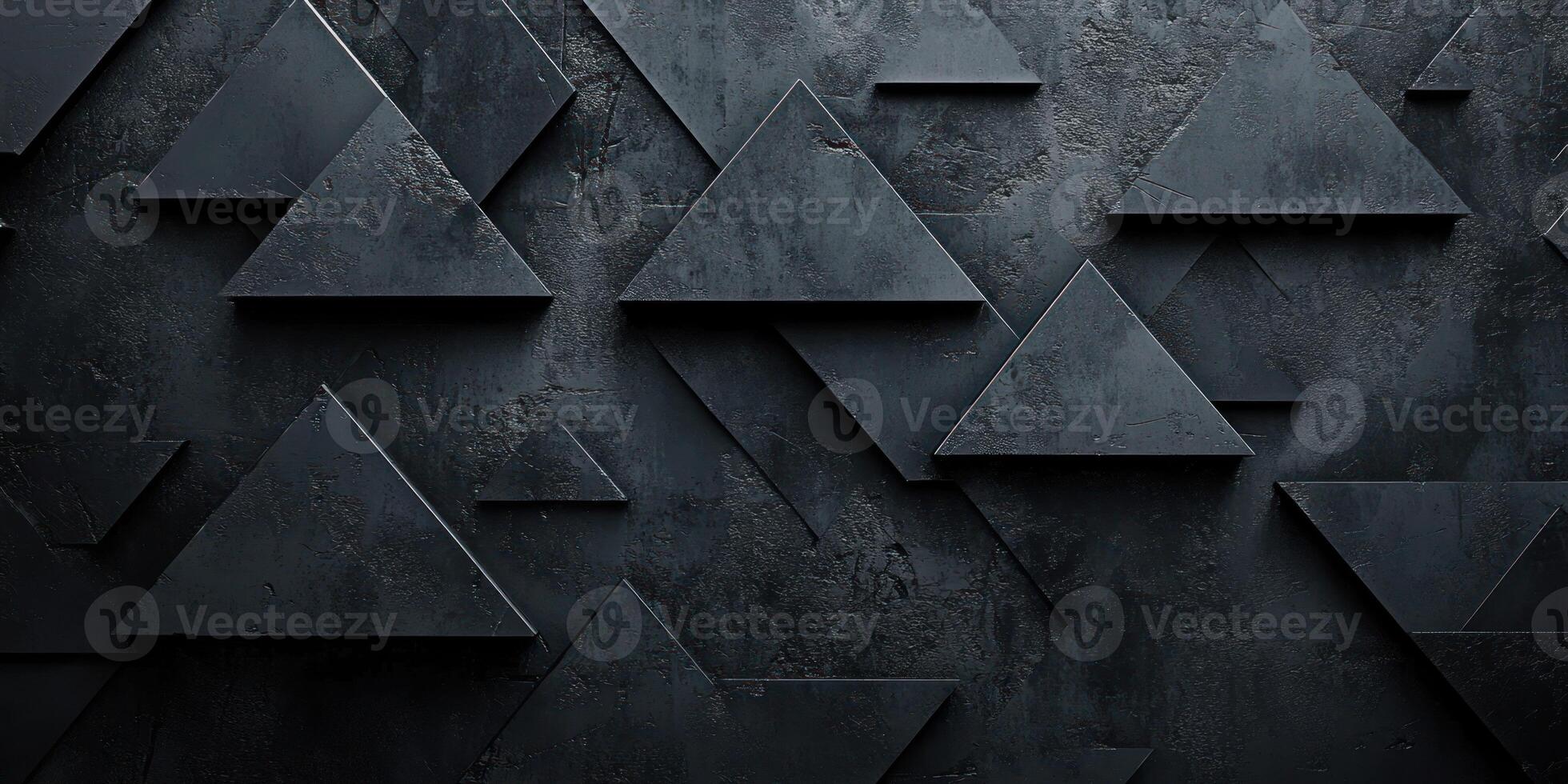 Black Triangle Pattern on a Textured Surface photo