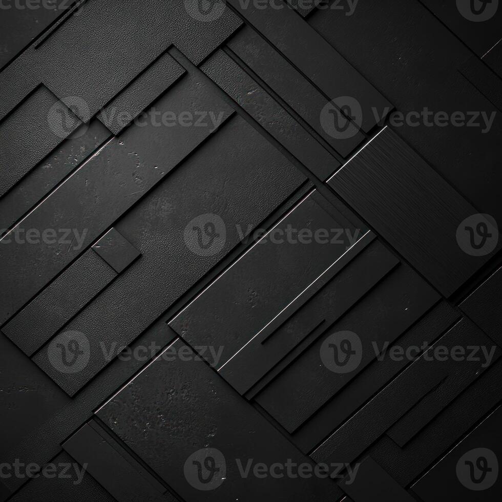 Abstract Black Geometric Pattern with Textured Surfaces photo