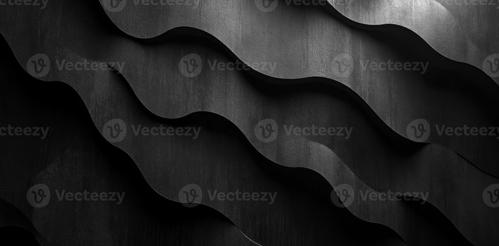 Abstract Black Wavy Surface with Subtle Texture photo