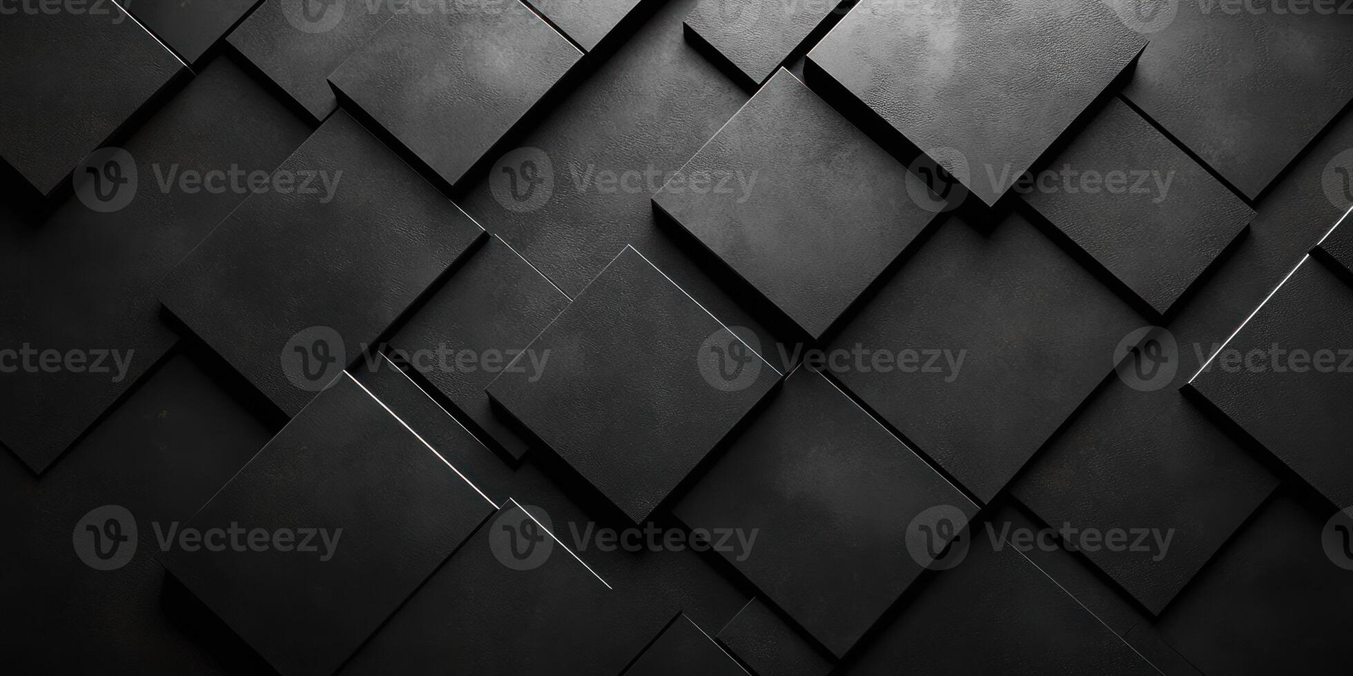 Abstract Black Square Pattern Background photo