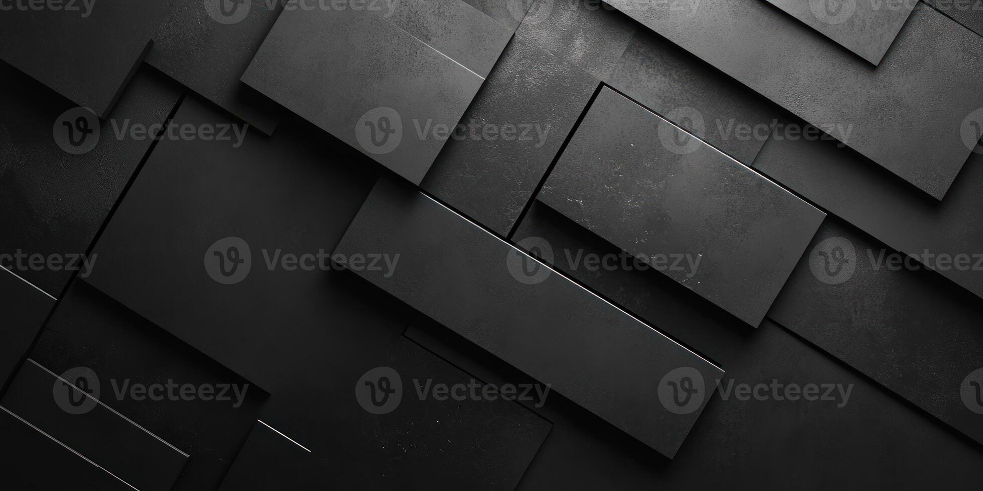 Abstract Black Geometric Pattern with Textured Surfaces photo