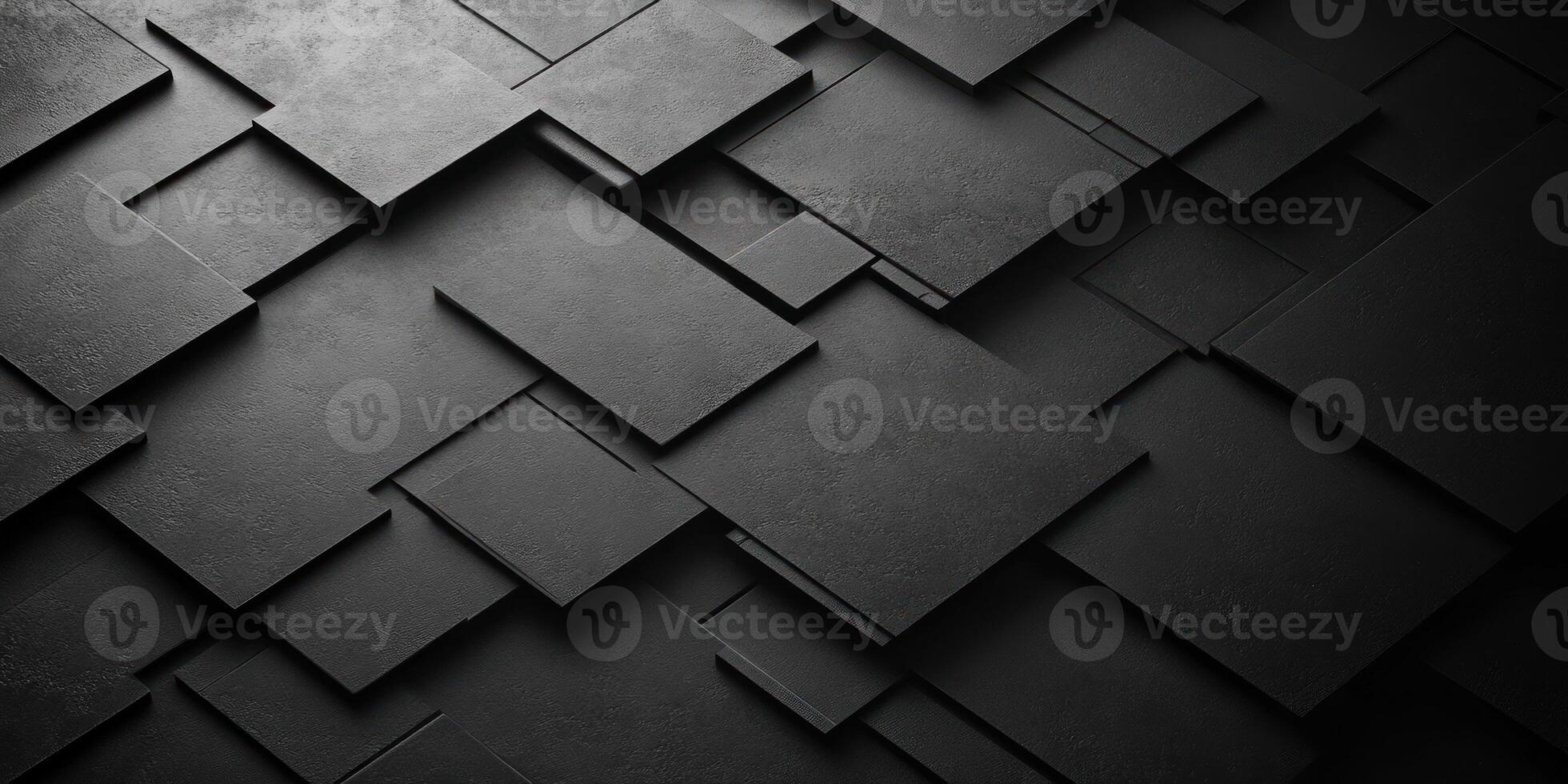 Abstract Pattern of Black Squares with Subtle Texture photo