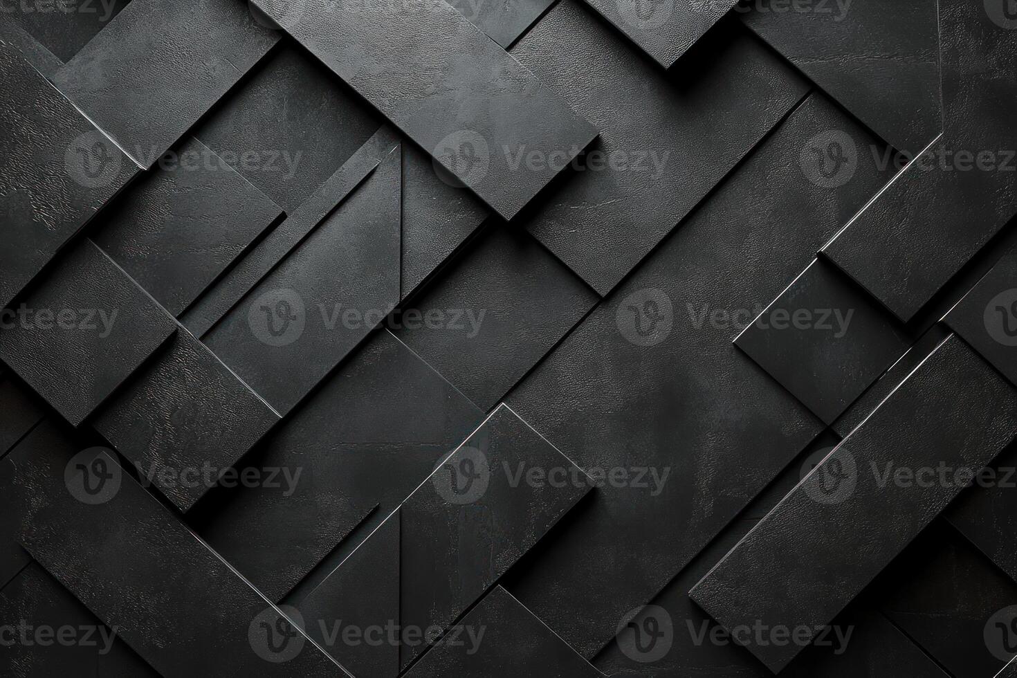 Abstract Black Geometric Pattern with Textured Surfaces photo
