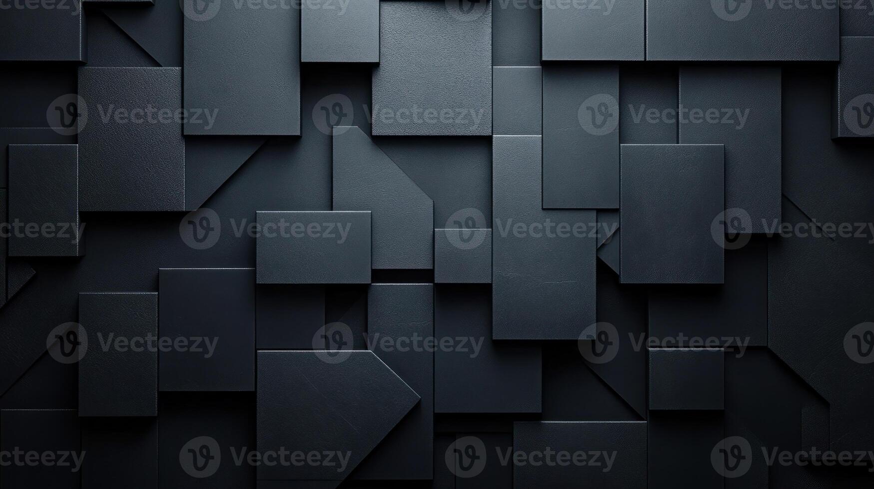 Abstract Black Geometric Pattern of Squares and Rectangles photo