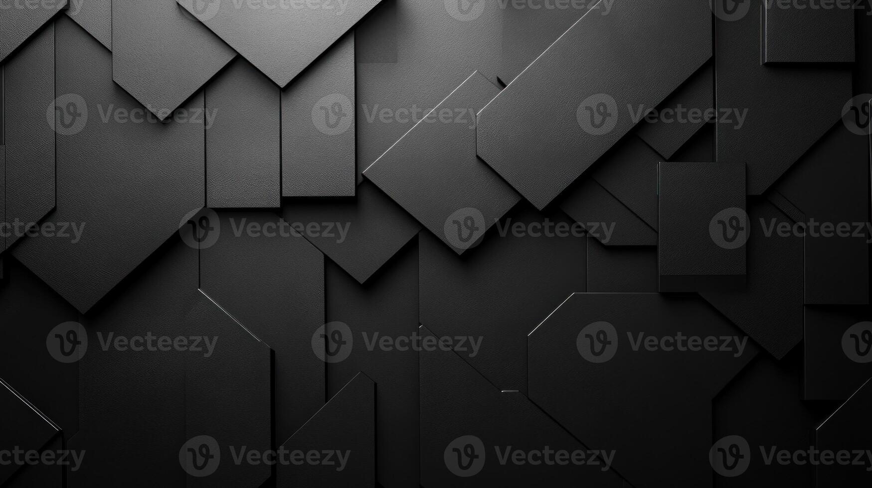 Abstract Black Geometric Pattern with Textured Surface photo