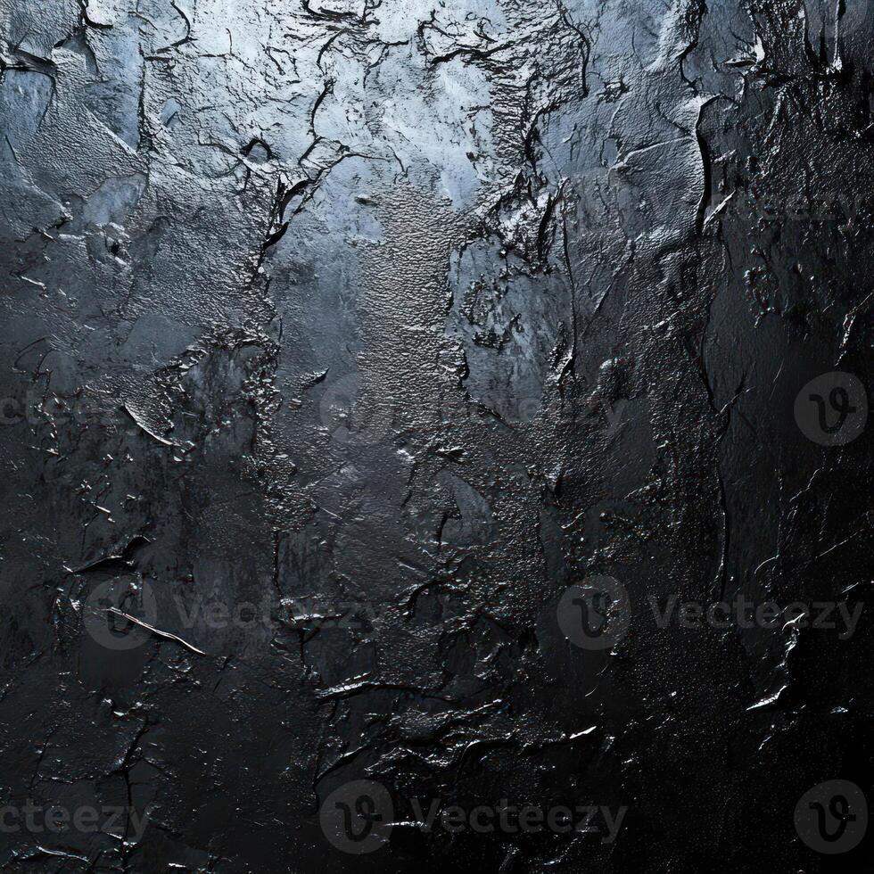 Abstract Black Textured Surface with Glimmering Highlights photo