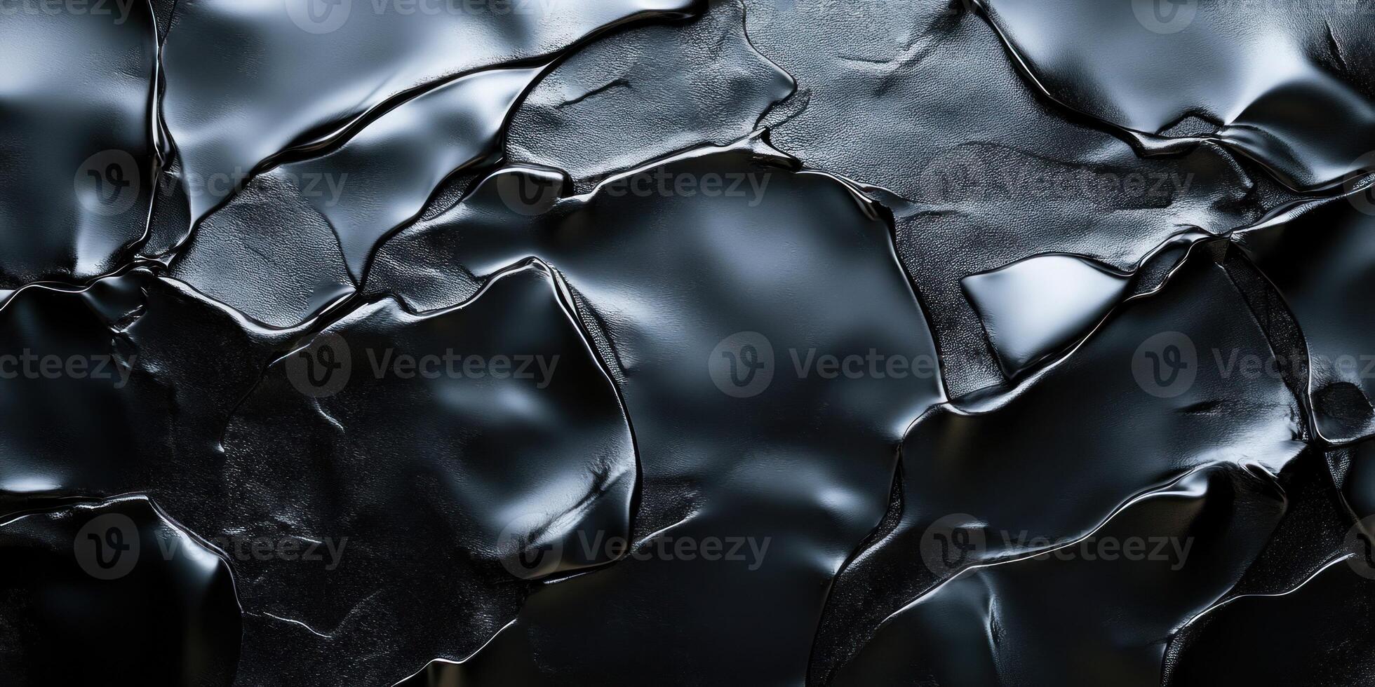 Abstract Black Liquid with Textured Surface photo