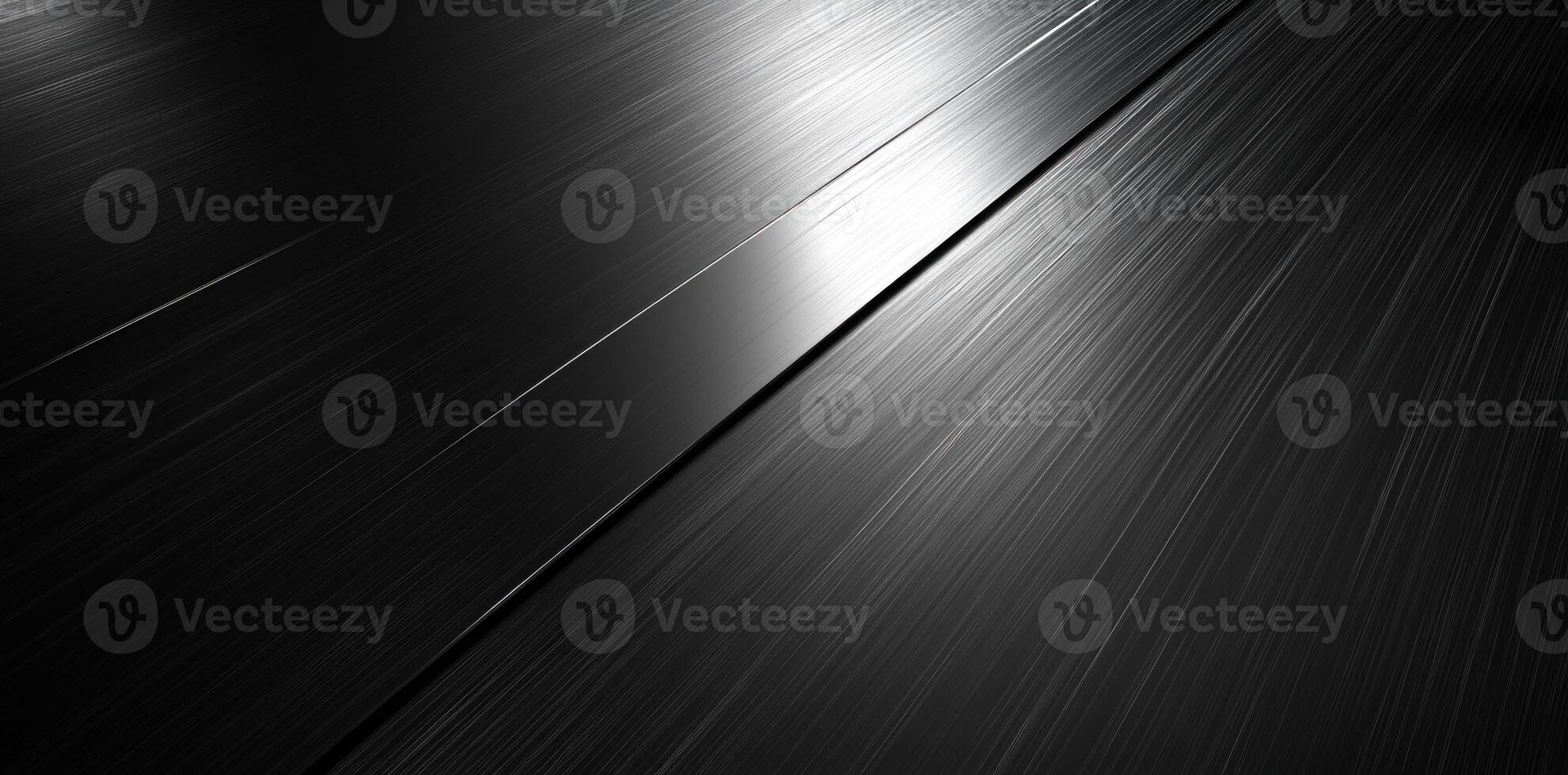 Abstract Black Surface with Lines and Light Reflection photo