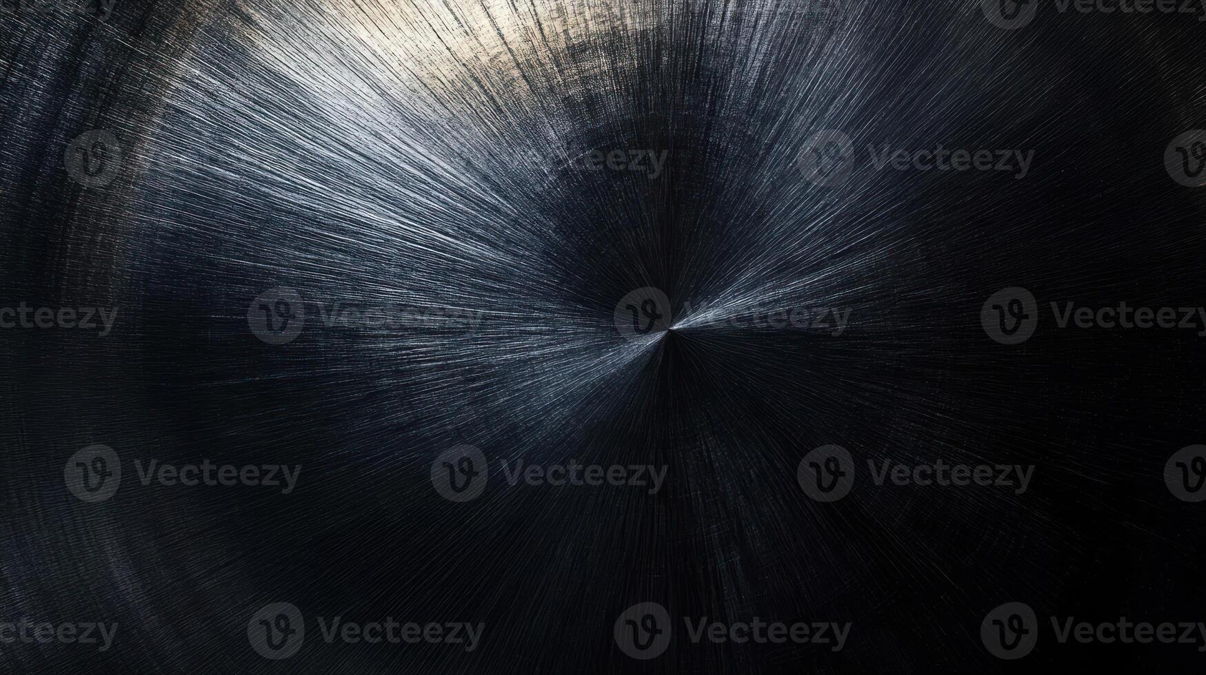 Abstract Radial Pattern on a Black Surface with Subtle Light Reflection photo