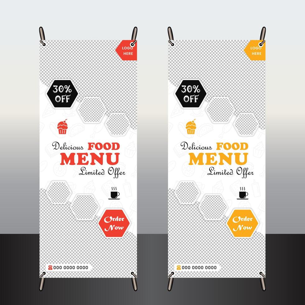 Unique food roll up design vector