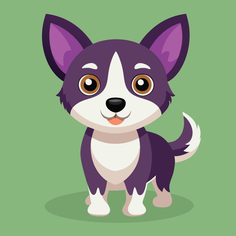 Abstract Cute Dog Artwork vector