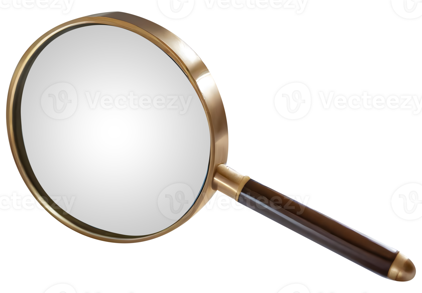 Magnifying glass, concept of information search and document authentication. Zoom object. png