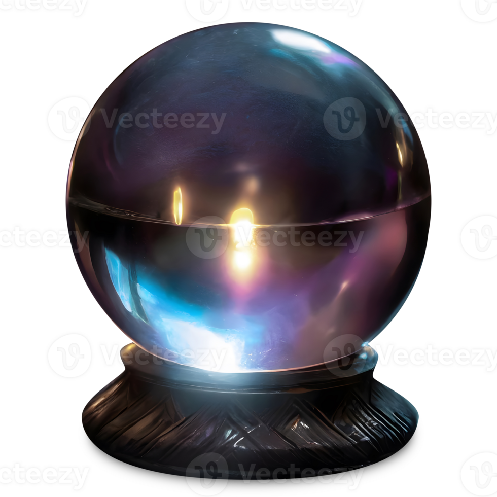 Glass Ball on Table. png