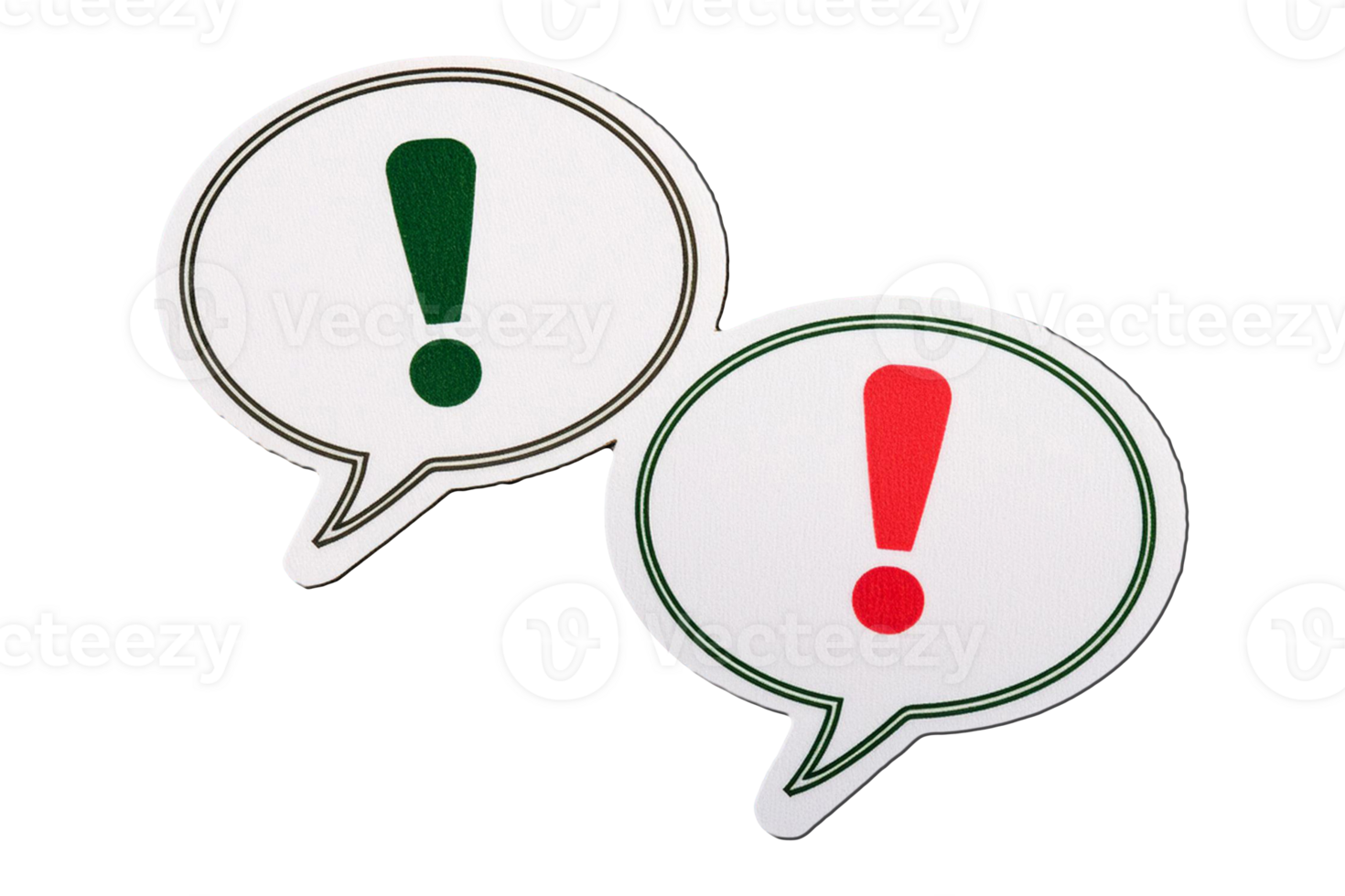 Conceptual symbols representing an argument and disagreement, featuring elements like speech bubbles, exclamation marks, and conflicting arrows, symbolizing debate, conflict, and opposing views. png