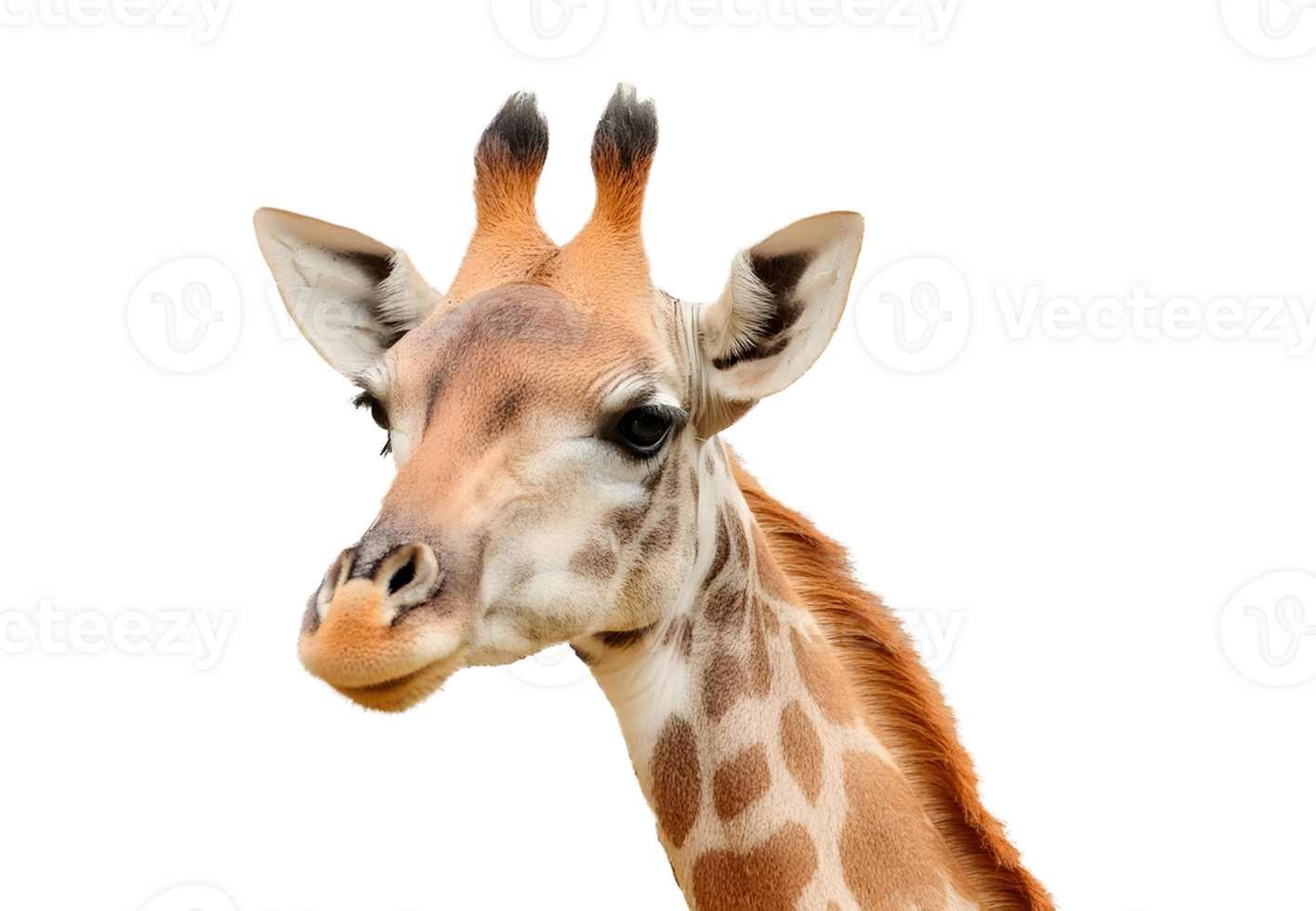 A Young Giraffes Curious Gaze In A Golden Light png