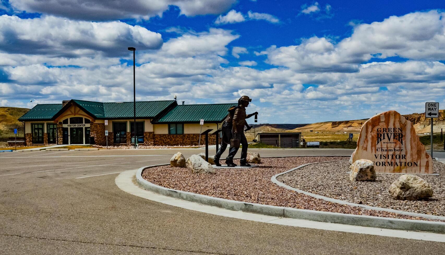 USA, UTAH - 03 May 2018 Mining Memorial Park, Thomas Moran Park, Monument to miners and mining machines photo