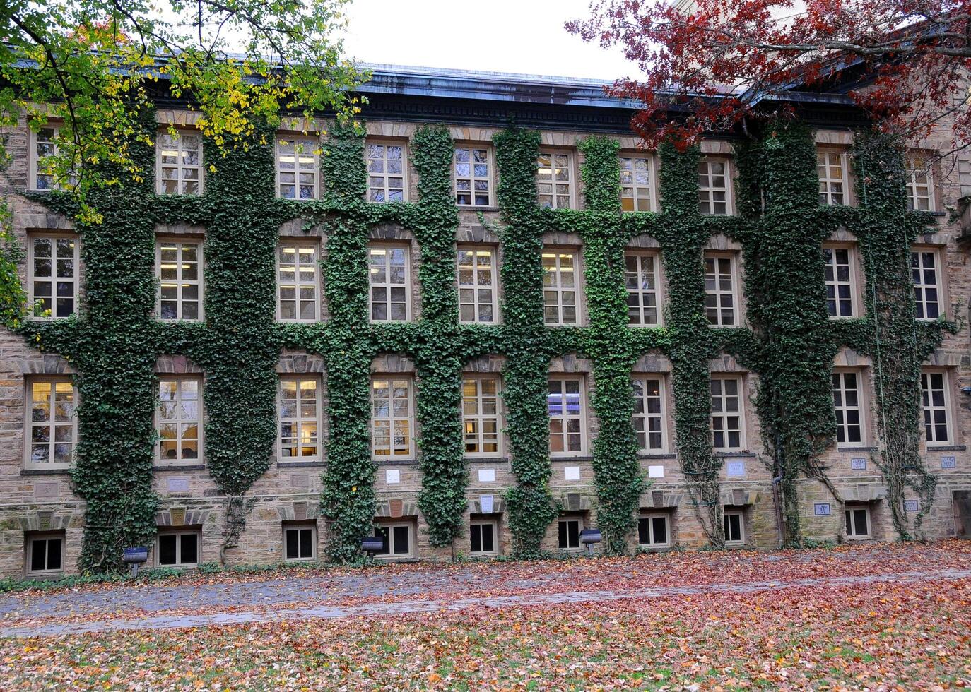 PRINCETON, NJ -15 NOVEMBER 2011 the front of Nassau Hall on Princeton University photo