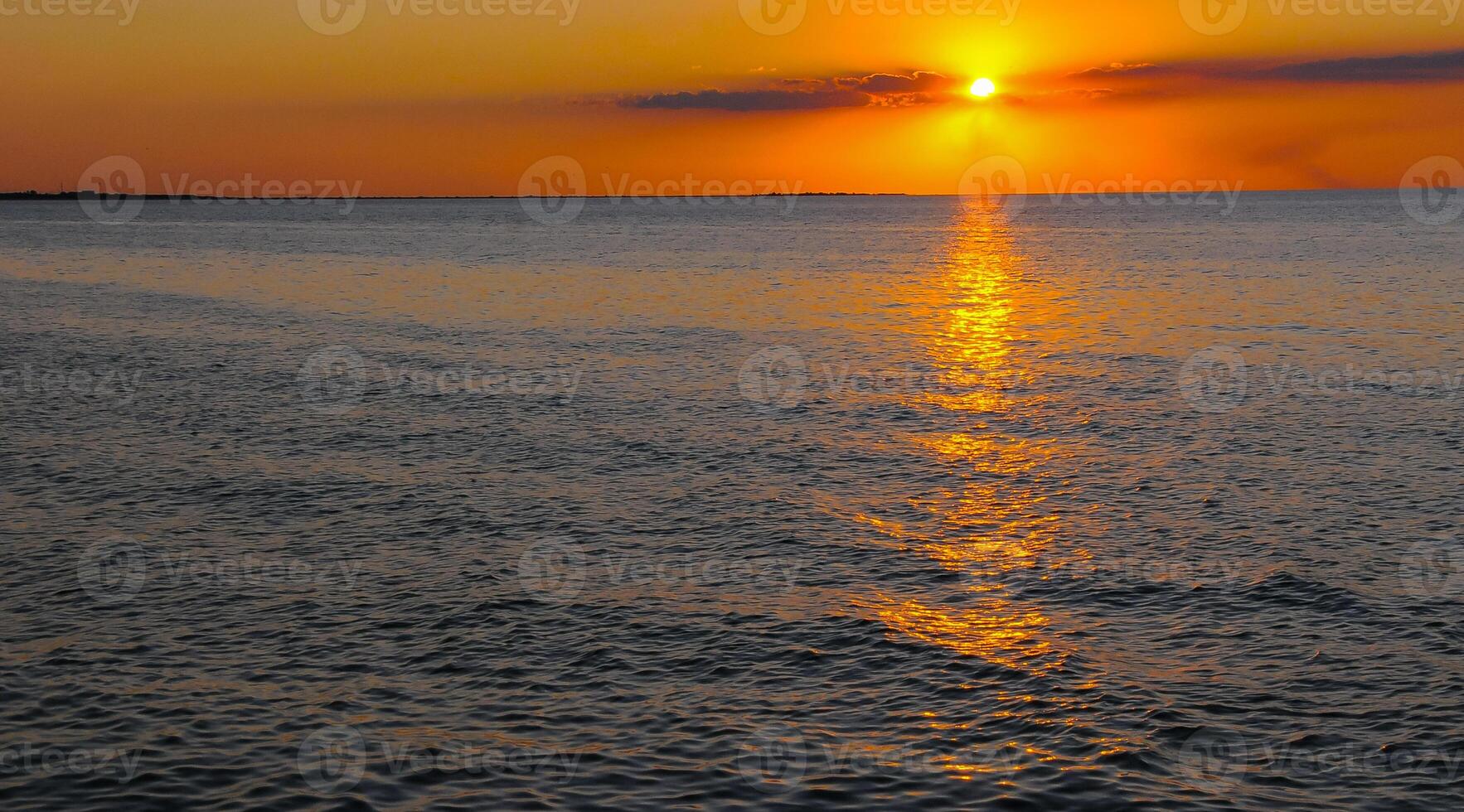 Sunrise over the Black Sea in the Eastern Crimea photo