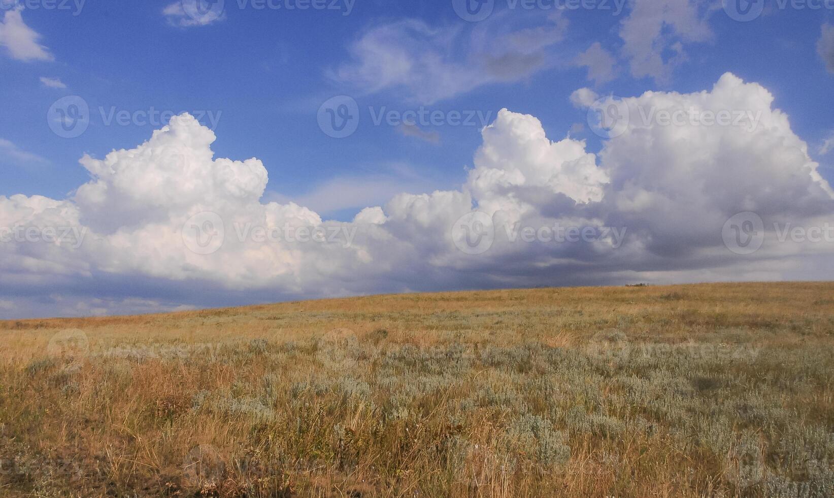 Thunderstorm clouds over the Crimean Peninsula in summer photo