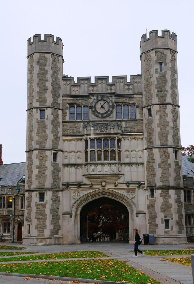 PRINCETON, NJ -15 NOVEMBER 2011 the Blair Arch, in Mathey College at Princeton University photo