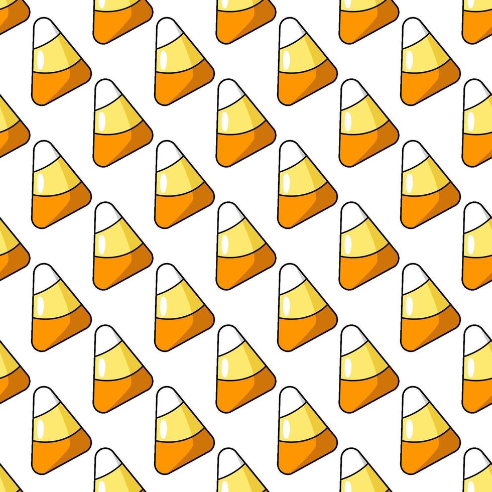 Halloween pattern. Seamless pattern of lollipops, candies. Sweets for the game trick or treat vector
