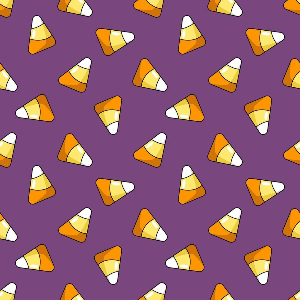 Halloween pattern. Seamless pattern of lollipops, candies. Sweets for the game trick or treat vector
