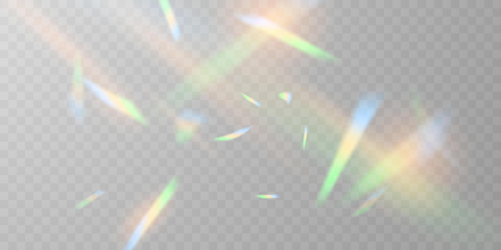 Multicolored light effect and zigzag ribbons falling from above on streamer, tinsel vector