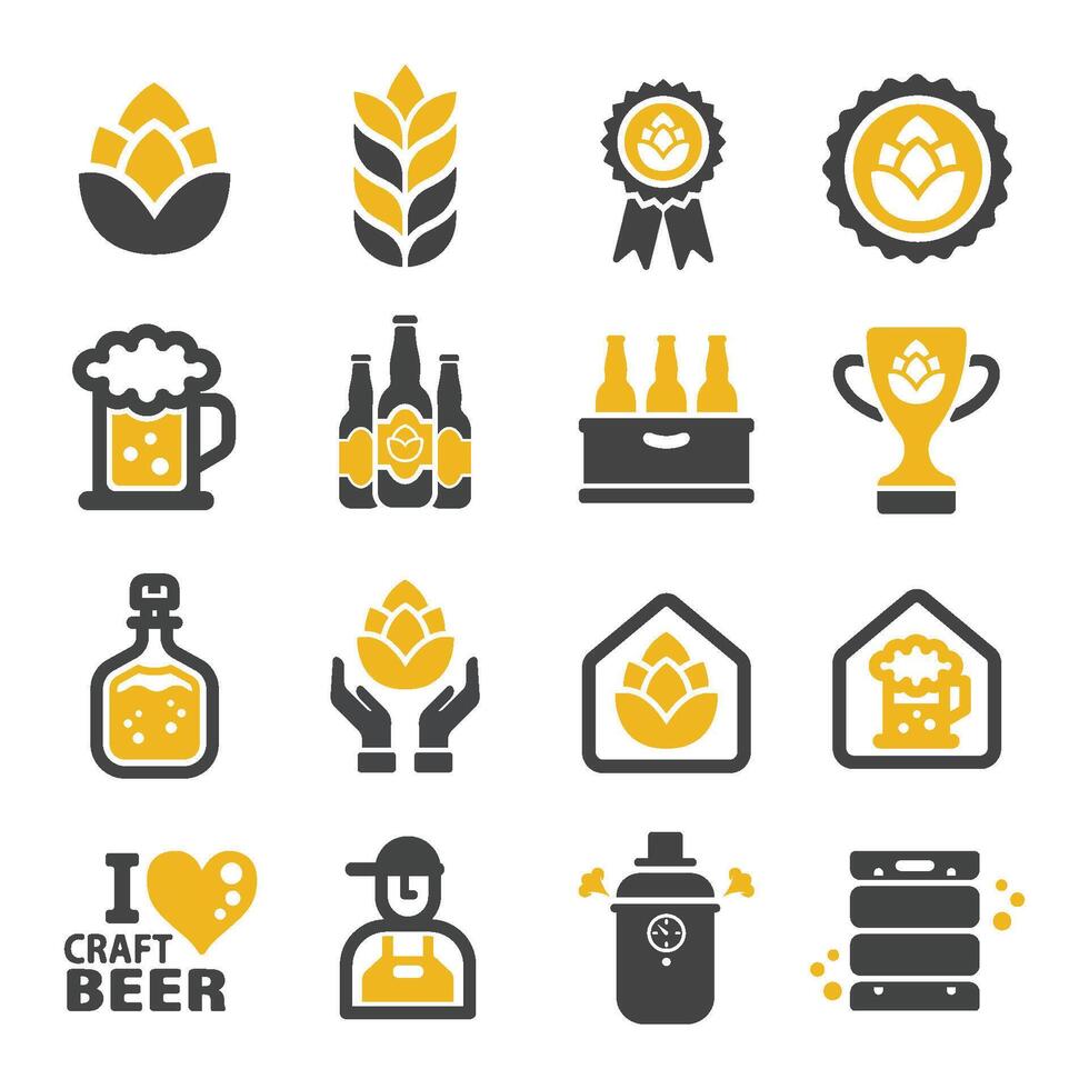 craft beer icon vector