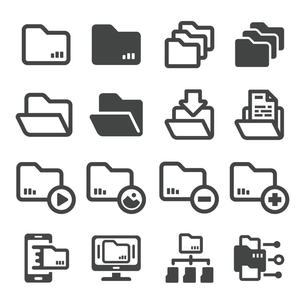 file icon set vector