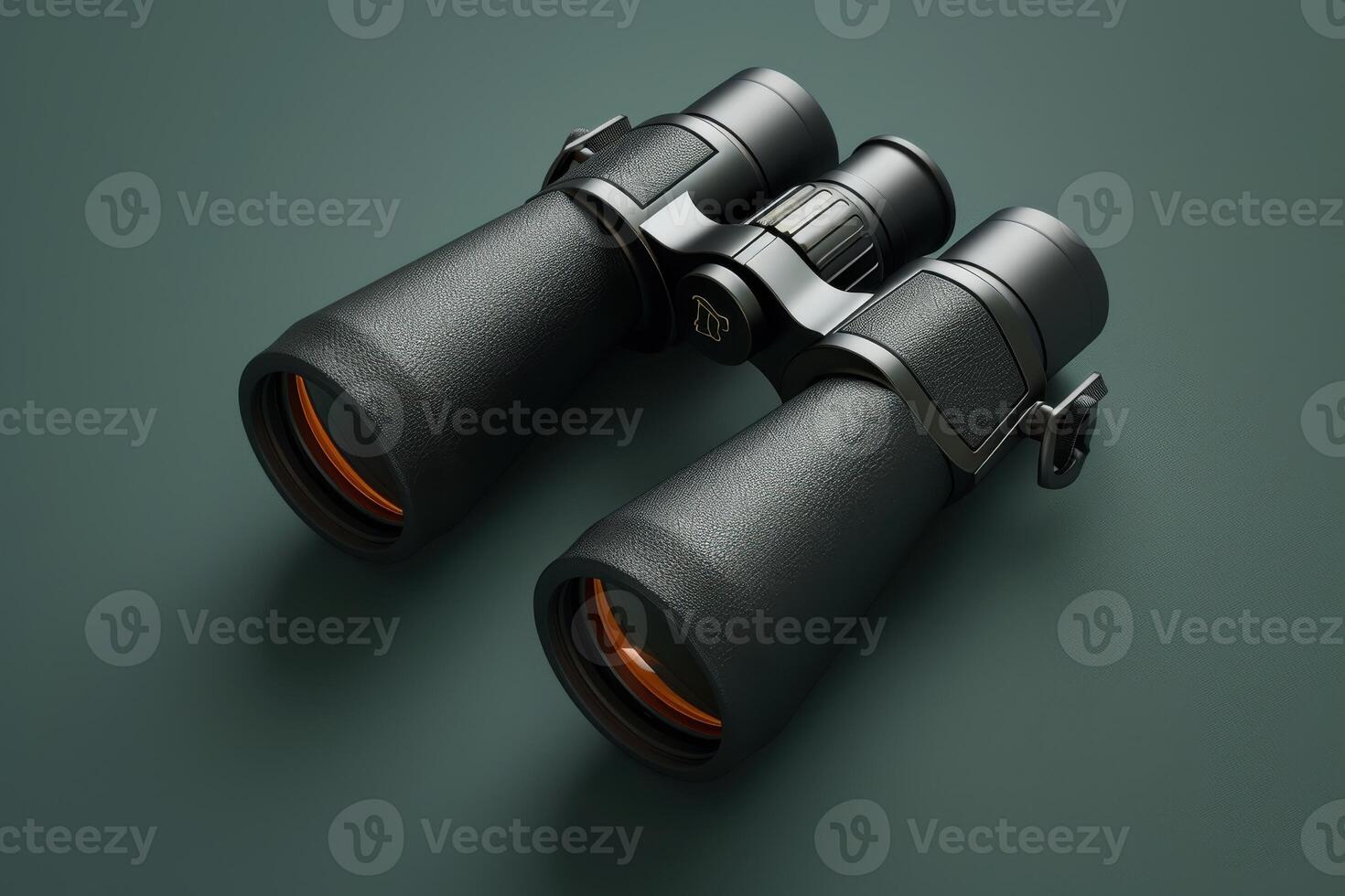 Exploring distant horizons with elegant binoculars on a minimalist surface photo