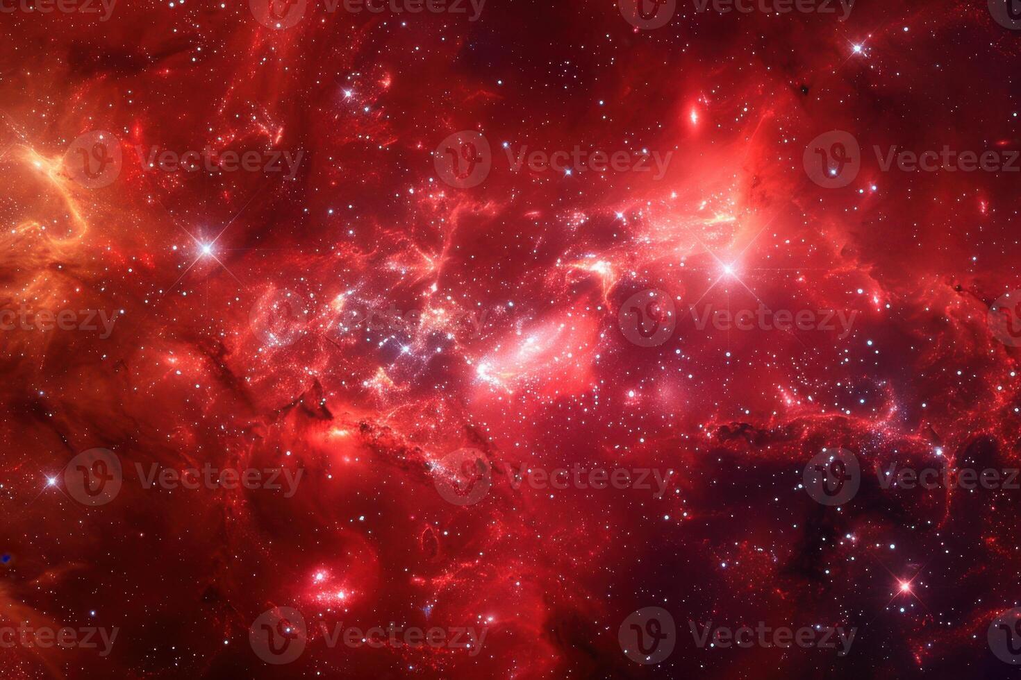 Captivating view of a vibrant nebula in deep space illuminated by countless stars photo
