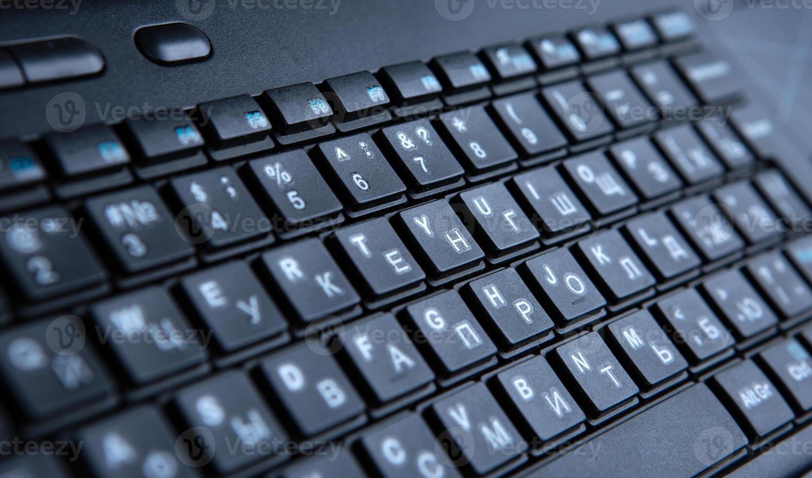 black computer keyboard keys and letters closeup photo