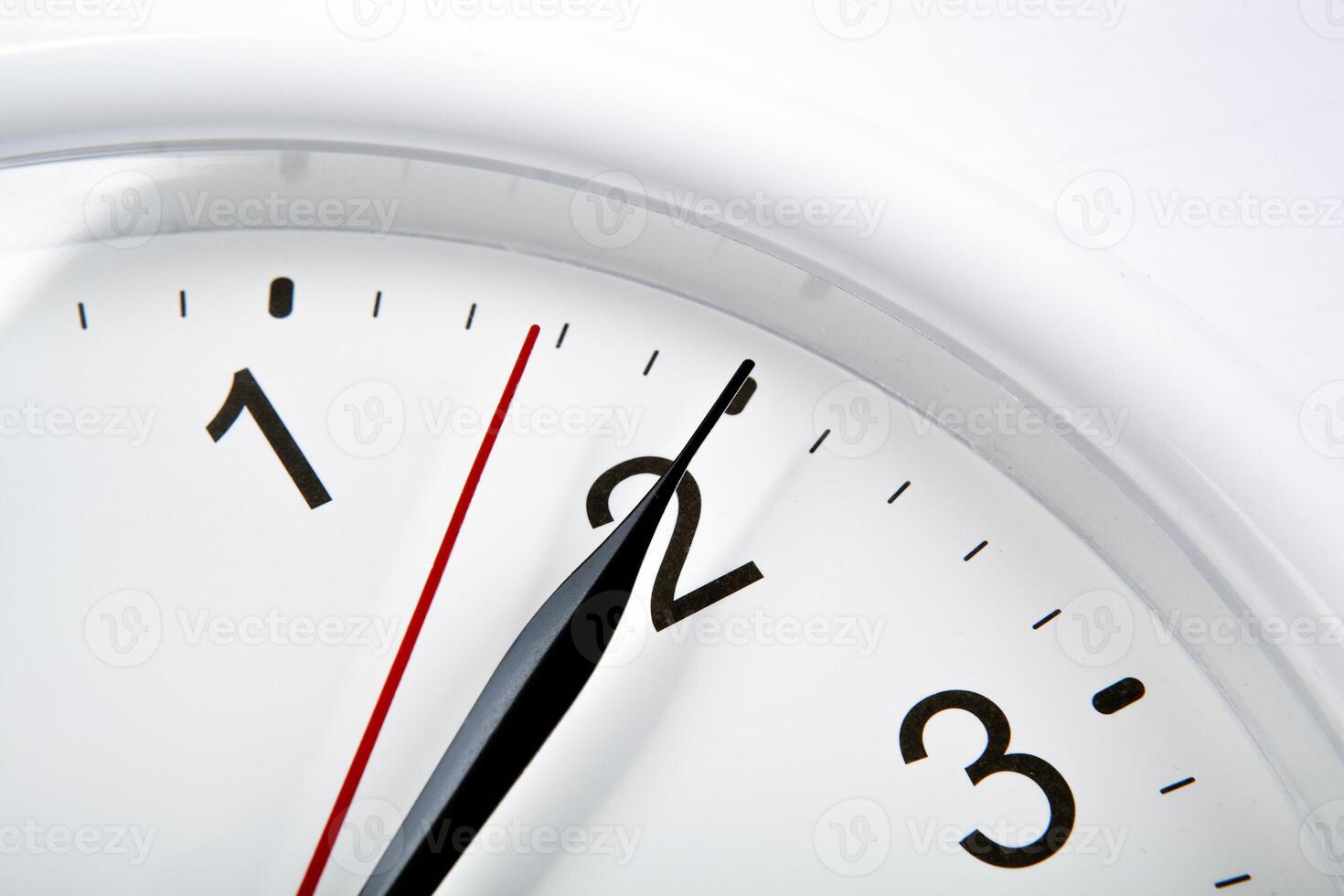 big clock face on a white table closeup photo