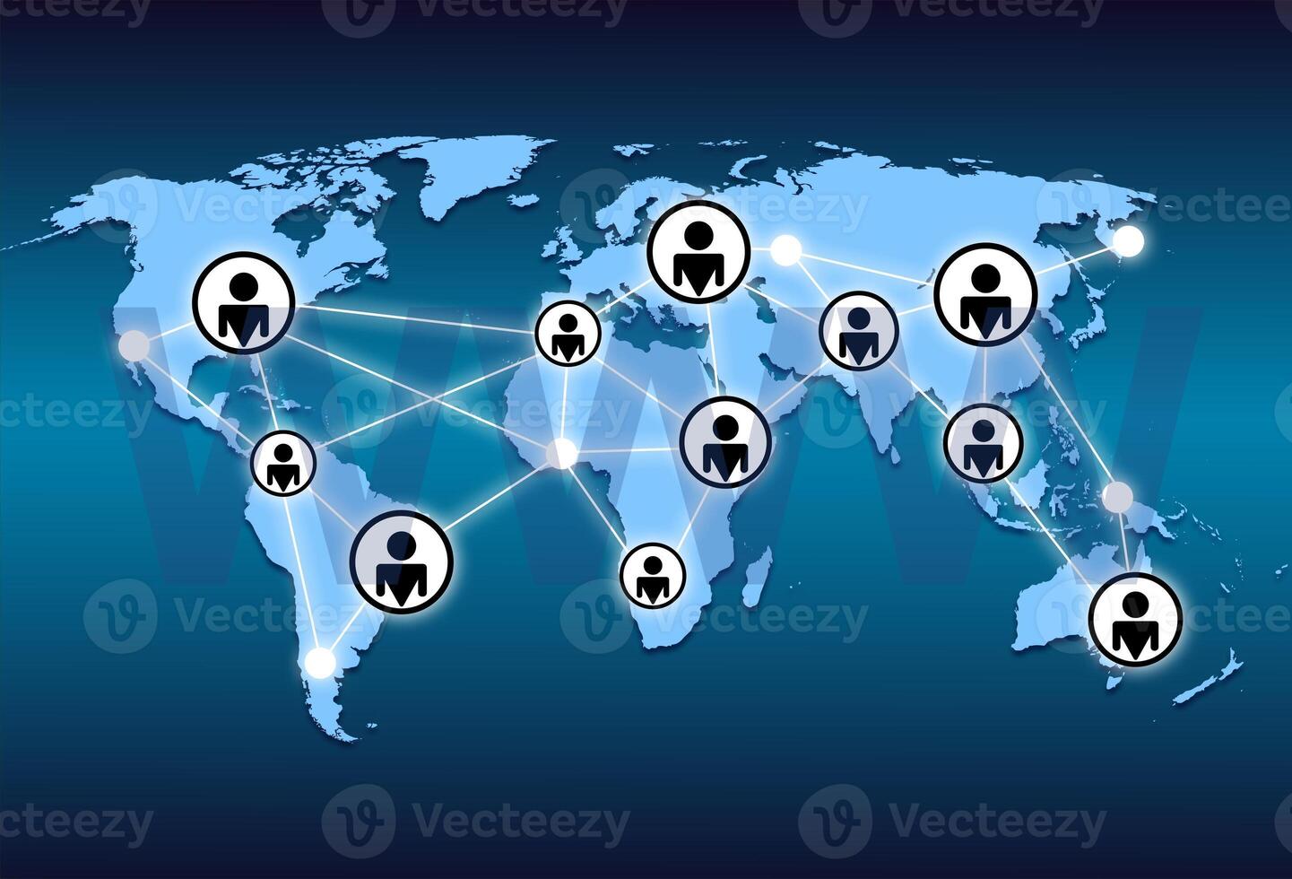 world map and world wide web photo
