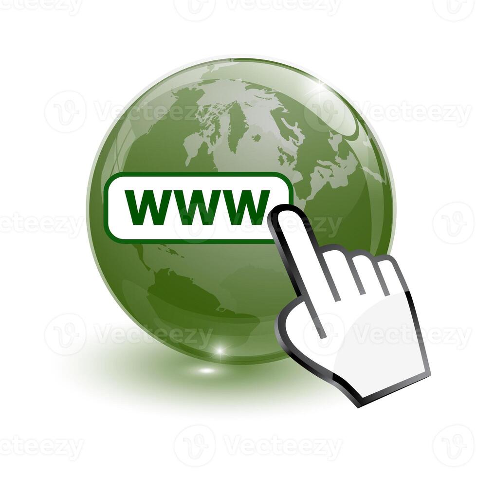 world map and world wide web searching photo