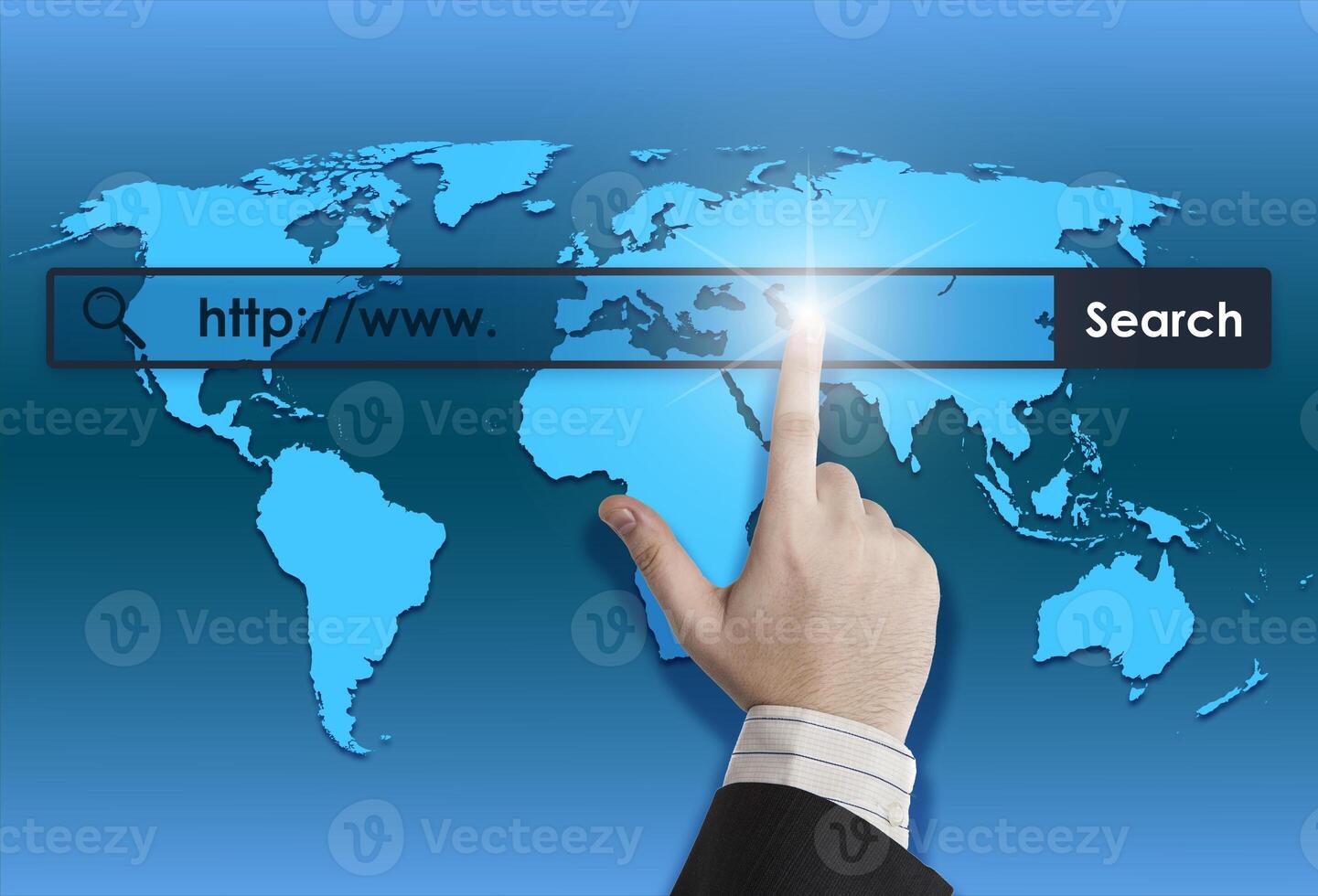 world map and world wide web searching photo