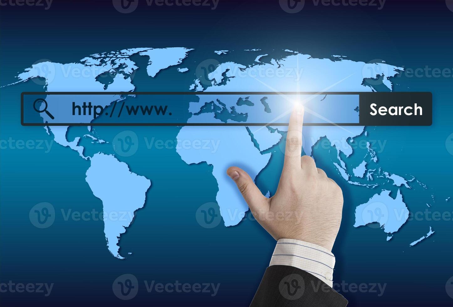 world map and world wide web searching photo